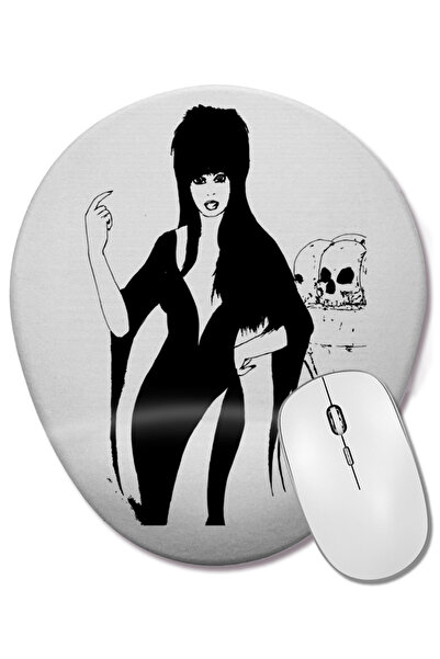BASKI DÜNYASI Mouse Pad oval Elvira A Rainha Das Trevas cu suport pentru încheietura mâinii