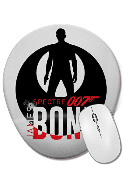 BASKI DÜNYASI Mouse Pad oval James Bond 007 cu suport pentru încheietura mâinii