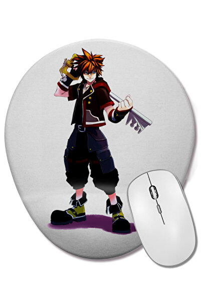 BASKI DÜNYASI Mouse Pad oval Keyheart cu suport pentru încheietura mâinii