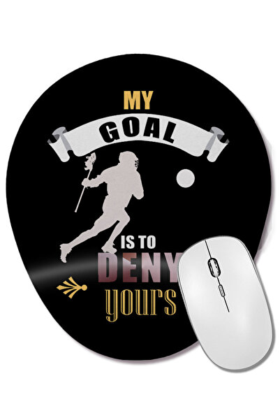 BASKI DÜNYASI My Goal Is To Deny Yours Mouse Pad oval cu suport pentru închei...