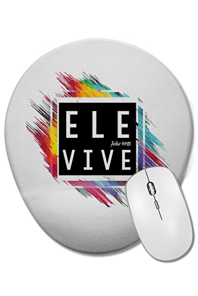 BASKI DÜNYASI Mouse Pad oval Ele Vive cu suport pentru încheietura mâinii
