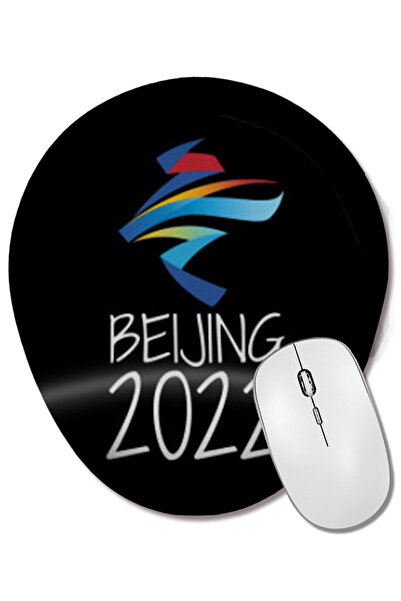 BASKI DÜNYASI Olimpiadele de iarnă Beijing 2022 Mouse Pad oval cu suport pent...