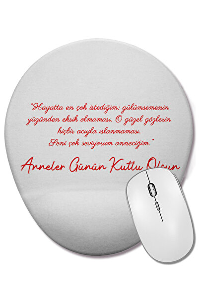 BASKI DÜNYASI Cadou pentru Ziua Mamei 08 Mouse Pad oval cu suport pentru înch...
