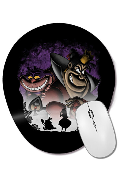 BASKI DÜNYASI Mouse Pad oval cu suport pentru încheietura mâinii Wonderland V...