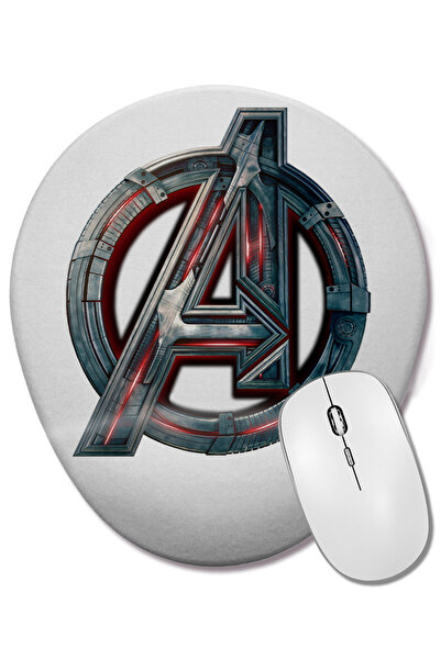 BASKI DÜNYASI A De Avengers Vingadores Mouse Pad oval cu suport pentru închei...