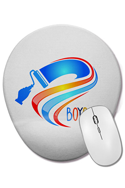 BASKI DÜNYASI Mouse Pad oval cu suport pentru încheietura mâinii pentru pictori