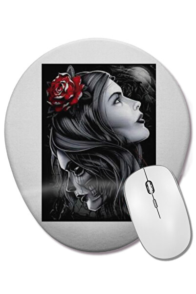 BASKI DÜNYASI Mouse Pad oval Maria Padilha das Almas cu suport pentru încheietura mâinii