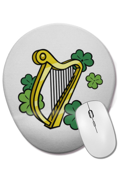 BASKI DÜNYASI Mouse Pad oval cu suport pentru încheietura mâinii Harp