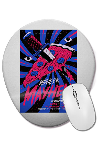 BASKI DÜNYASI Miranda Sings Halloween Makeup Mouse Pad oval cu suport pentru încheietura mâinii