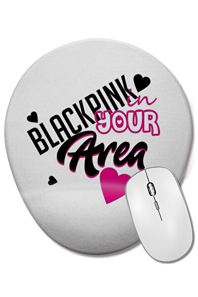 BASKI DÜNYASI Blackpink Blackpink Mouse Pad oval cu suport pentru încheietura...