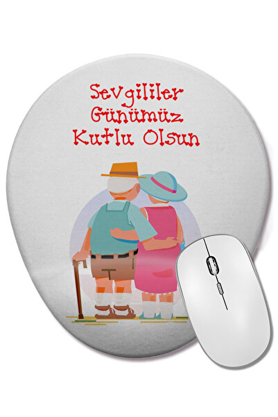 BASKI DÜNYASI Δώρο για την Ημέρα του Αγίου Βαλεντίνου 064 Οβάλ ποντίκι με υπο...