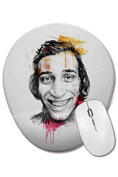 BASKI DÜNYASI Mouse Pad oval Kemal Sunal cu suport pentru încheietura mâinii