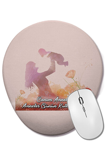 BASKI DÜNYASI Δώρο για την Ημέρα της Μητέρας 013 Οβάλ ποντίκι με υποστήριξη κ...