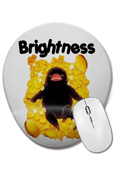 BASKI DÜNYASI Brilho Animais Fantasticos Mouse Pad oval cu suport pentru încheietura mâinii