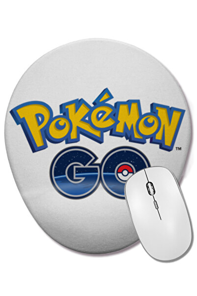 BASKI DÜNYASI Mouse Pad oval Pokemon Go cu suport pentru încheietura mâinii