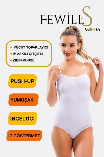 FEWİLLS MODA Complete Body Shaper the Zibin Corset Seamless Non-Marking Bottomed Hook Shaper Corset
