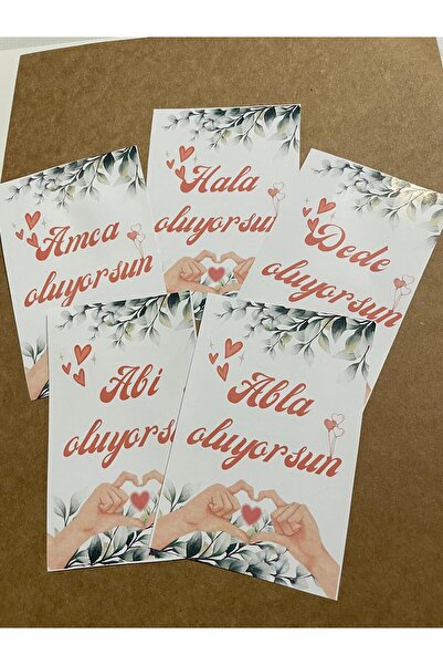 Glintist 5  ADET Amca Hala Dede Abi Abla Oluyorsun Müjde Fotoğraf Çekim Anı K...