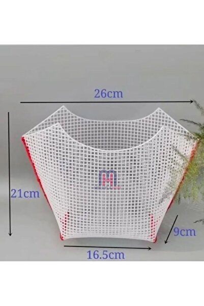 miraylahobi حقيبة قماش قماش الفراشة (50x31 سم) أبيض
