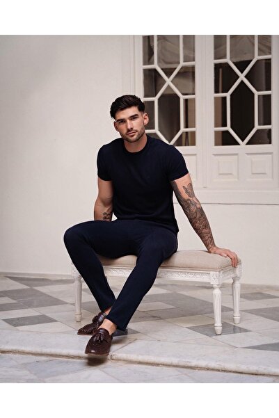 LACKH Чоловіча мода Чорна пряма футболка, зручна для літа, швидко сохне, з короткими рукавами, еластична тканина