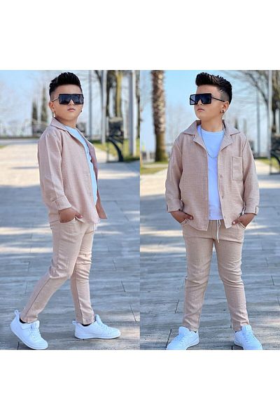 KOKOŞ BEBEK Shirt Style 3 Piece Set