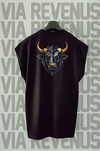 Vordevia Αθλητικό μπλουζάκι Bulls Back Printed με μηδενικό μανίκι Crew Neck