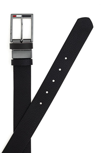 U.S. Polo Assn. Erkek Siyah Çift Taraflı Kemer 50304735-VR046