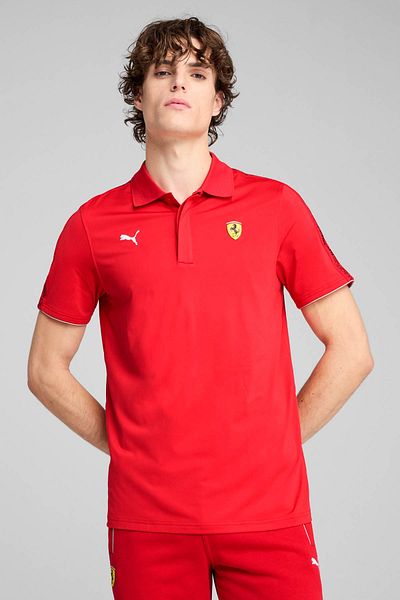 Puma Ferrari Race Polo Kırmızı Erkek Kısa Kol T-Shirt