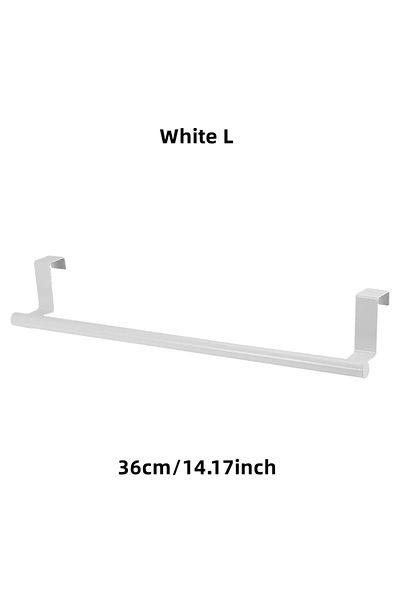 Choice 1pcs White L 1/2pcs Towel Rack Over Door Towel Bar Hanging Holder Stainless Steel Bathroom Kitchen C