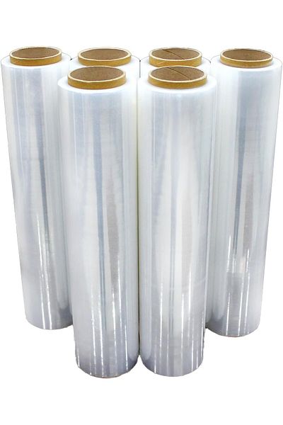 Other 6xstrong Rolls Clear Pallet Packing Stretch Shrink Wrap Cast Cling Film, White