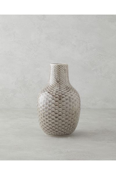 English Home Βάζο Andro 15,5x15,5x24,5 cm Καφέ