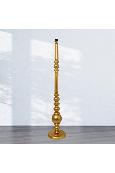 Genel Markalar Ahşap Gold Lambader Ayak Vintage Model 140cm LA77821