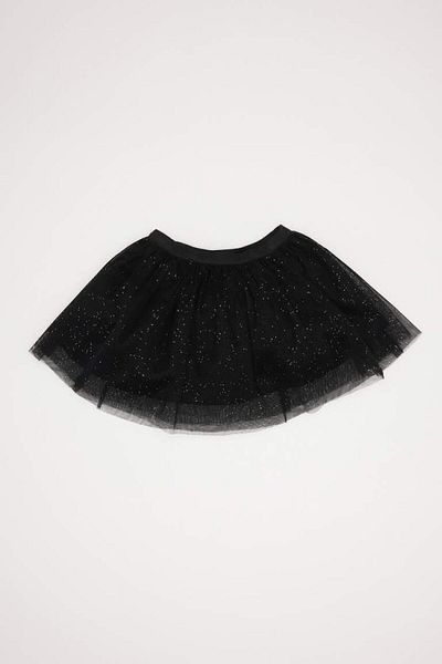 DeFacto Baby Girl 2-Piece Set Crew Neck Shiny Printed Sweatshirt Tutu Skirt