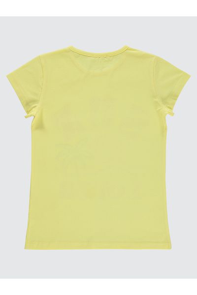 Civil Girls Yellow T-Shirt for Girls 10-13 Years Old