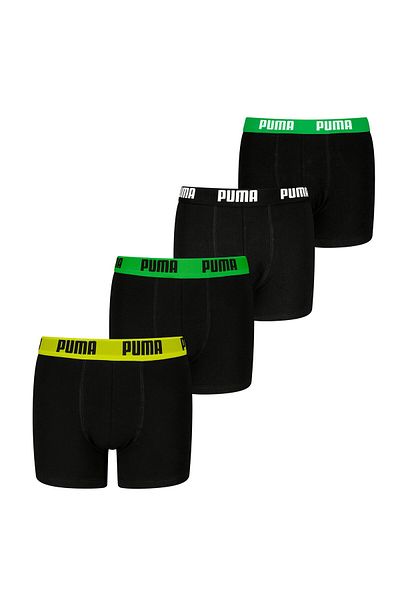 Puma Jungen Boxer Shorts, 4er Pack - Everyday Basic Boxers ECOM 4P, Baumwollmischung, Logo