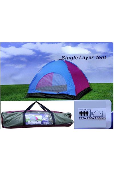 Generic Single Layer Dome Tent for 6 Persons [PT-9511] color Assorted