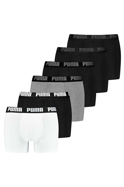 Puma Herren Boxer Shorts, 6er Pack - Basic Boxer ECOM, Cotton Stretch, Everyday