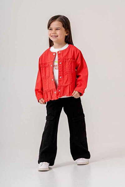 Minigimin Cicileri Комплект для малюка: червона куртка з кишенями, футболка з...