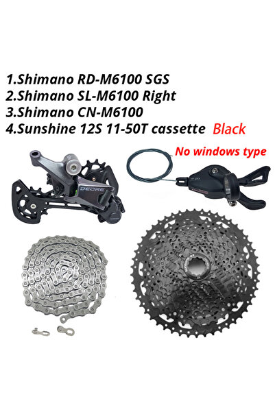 Choice مجموعة محولات السرعة 1x12 من شيمانو ديوري M6100 1x12 سرعة بدون نوافذ، ...