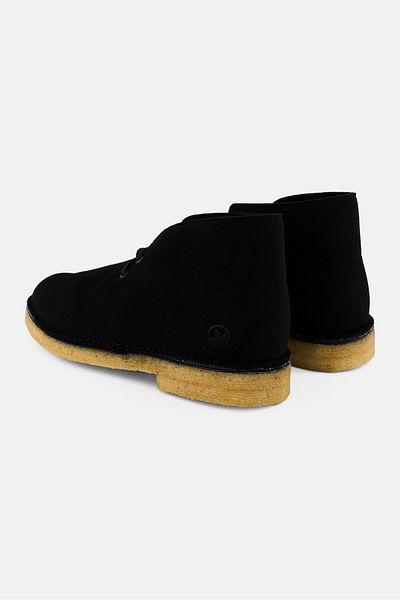 CLARKS Men Standard Lace Up Desert Ankle Boots, Black
