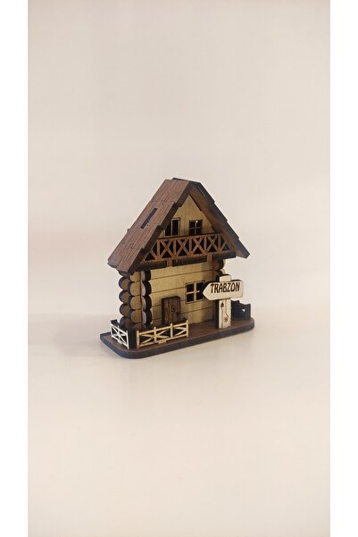 HeyGidiHey Karadeniz Yöresel Magnet Ahşap Ev Buzdolabı Magneti