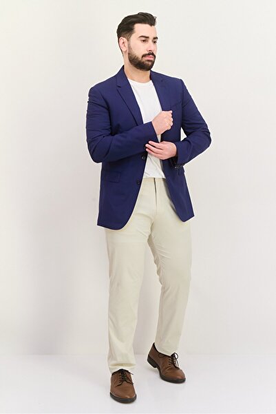 Tommy Hilfiger Men Slim Fit Solid Blazer, Navy