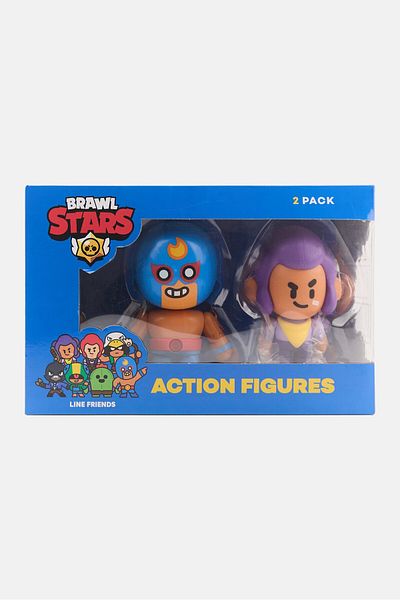 BRAWL STARS 2 Pack Line Friends 16,5 Cm Action Figure, Assorted
