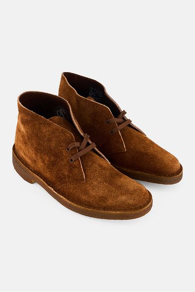CLARKS Men Standard Desert Lace Up Ankle Boots, Brown