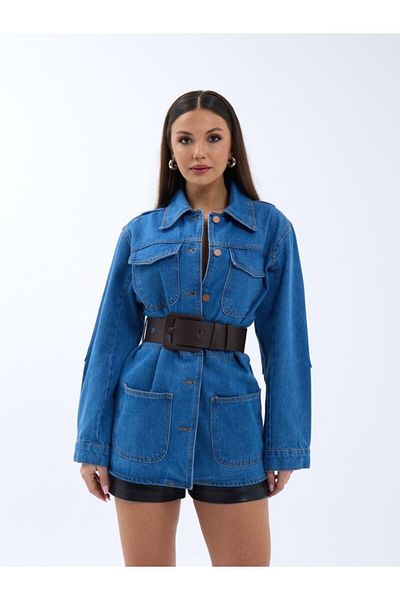 Kokosh moda 6578 Model - Denim Jacket, Blue