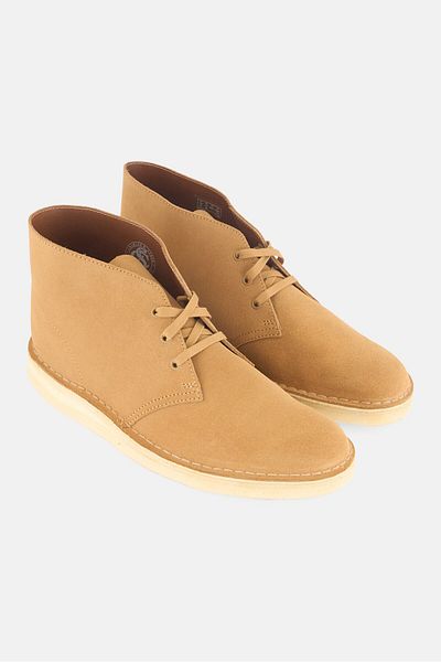 CLARKS Men Suede Lace Up Ankle Boots, Brown