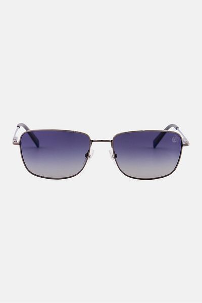 Timberland Men Tb933808d57 Rectangle Sunglasses, Smoke Black