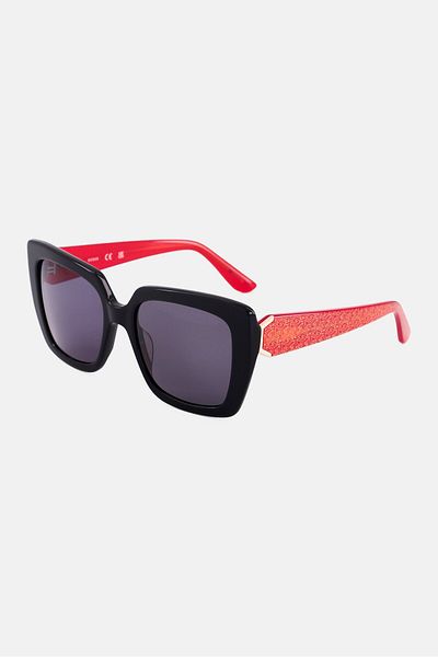 Guess Women GU788901A53 Square Sunglasses, Black