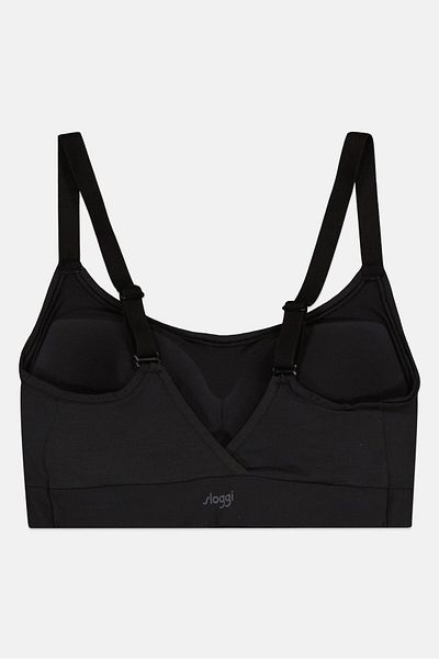 SLOGGI Women Plain Lightly Padded Bra, Black