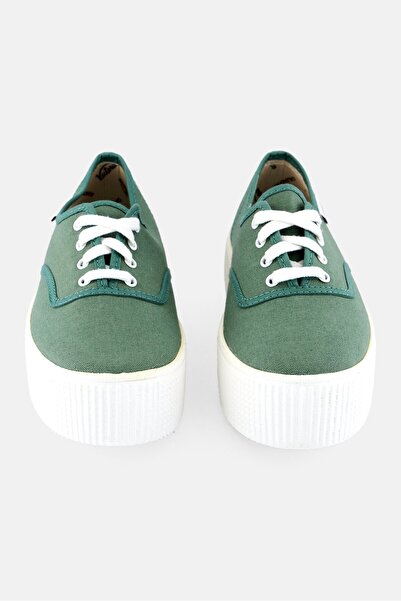 Victoria Women 915 Doble Lona Lace Up Outdoor Shoes, Sage Green