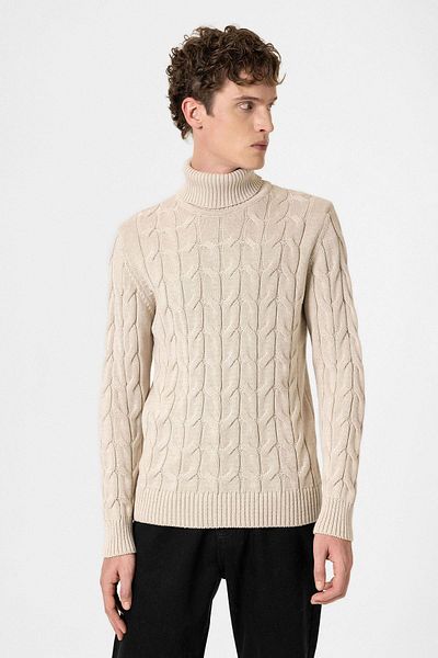 Antioch Stone Hair Braided Men's Sweater